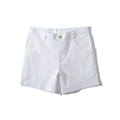 Men's utility shorts made from stretch cotton blend – Finn-Blue-XS-Nora Luxe