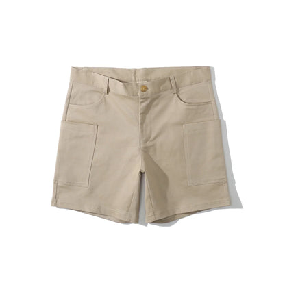 Men's utility shorts made from stretch cotton blend – Finn-Blue-XS-Nora Luxe