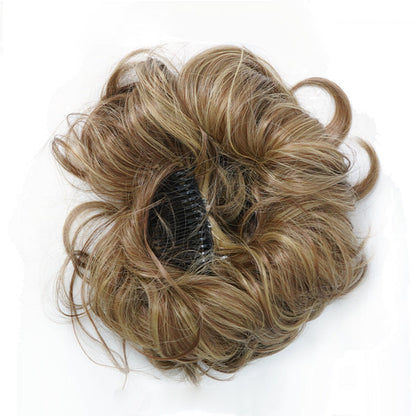 Messy Clip-in Bun with Side Clip – Elina-Black-Nora Luxe