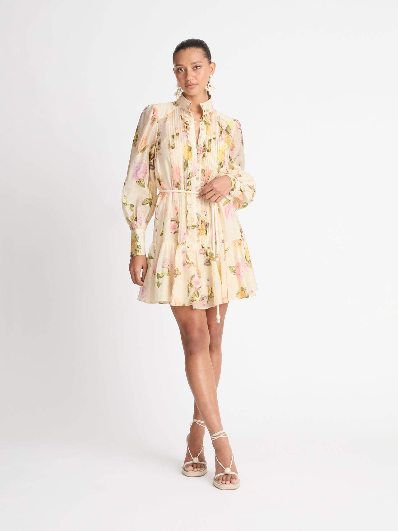 Mini Hemd Dress with Lace Edge – Sylvie-S-State of Style