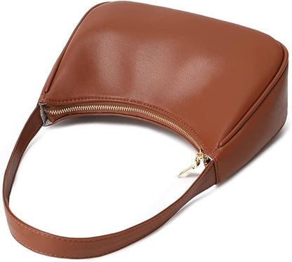 Mini Hobo Bag with Zipper - Sabrina-Black-Nora Luxe