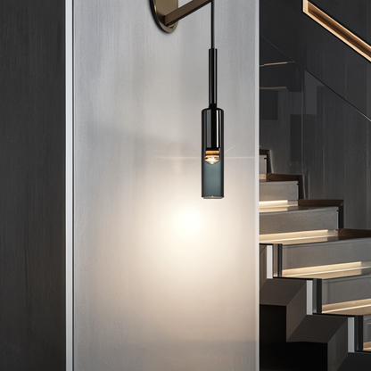 Minimalist Wall Lamp with Smoke Glass - Orvane-The Livary