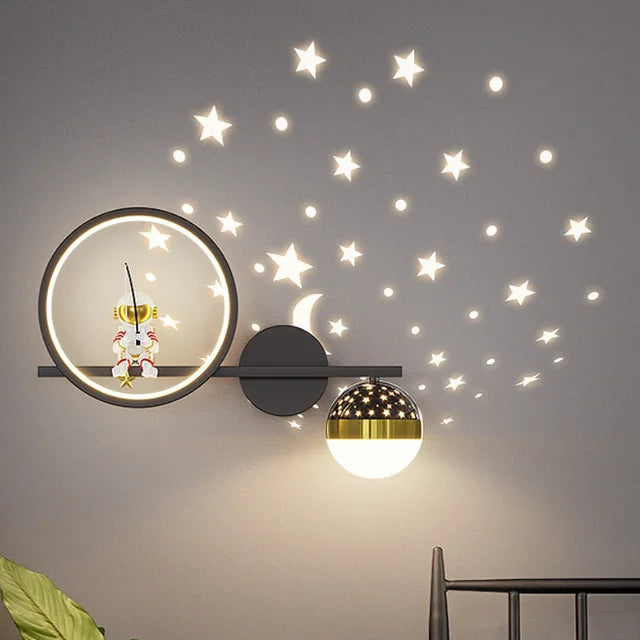 Modern Children's Wall Lamp - BrightBuddy-White Right-Three Colors-Nora Luxe
