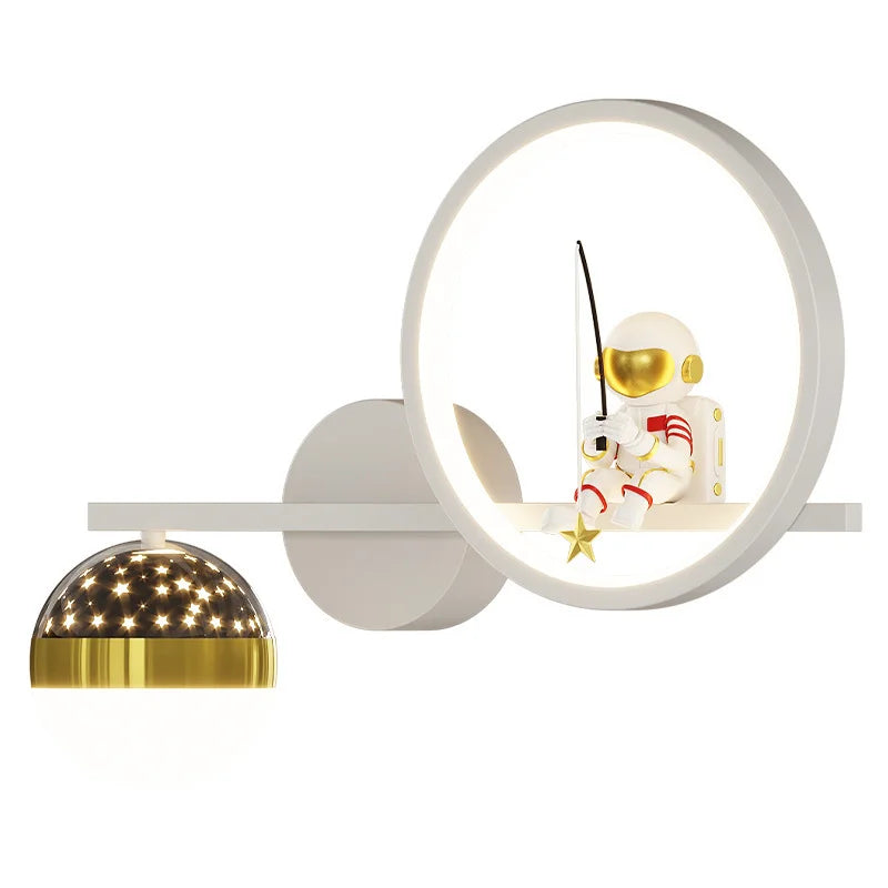 Modern Children's Wall Lamp - BrightBuddy-White Right-Three Colors-Nora Luxe