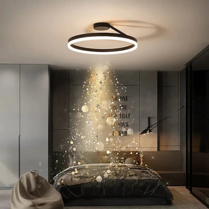Modern LED Ceiling Light - Luminara-Black-3 Colours-A-Nora Luxe