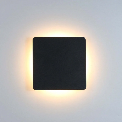 Modern Minimalist LED Wall Lamp - Zenith-Black-Warm White-Round Klein-Nora Luxe