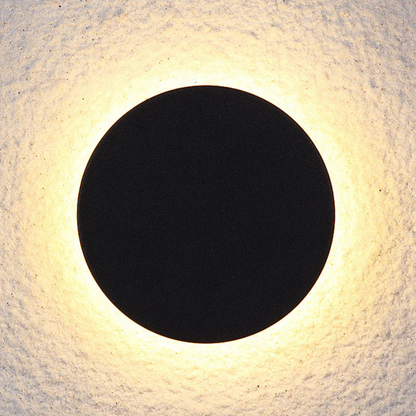 Modern Minimalist LED Wall Lamp - Zenith-Black-Warm White-Round Klein-Nora Luxe