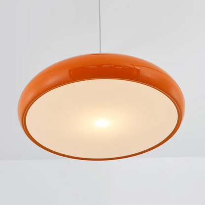 Modern Round LED Pendant Lamp - Serena-Orange-Average 13.78 inches-Nora Luxe