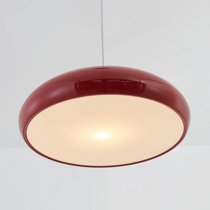 Modern Round LED Pendant Lamp - Serena-Orange-Average 13.78 inches-Nora Luxe