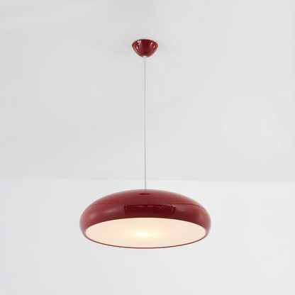 Modern Round LED Pendant Lamp - Serena-Orange-Average 13.78 inches-Nora Luxe