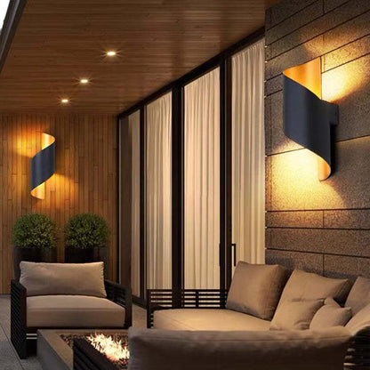 Modern Spiral LED Wall Light - TwistLight-Small-White-Nora Luxe