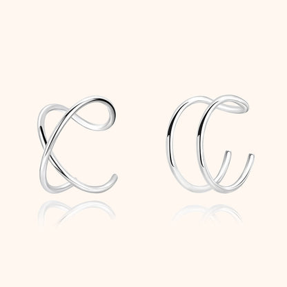 Modern U-Shaped Ear Clips - Nova-You and X-Silver-Nora Luxe