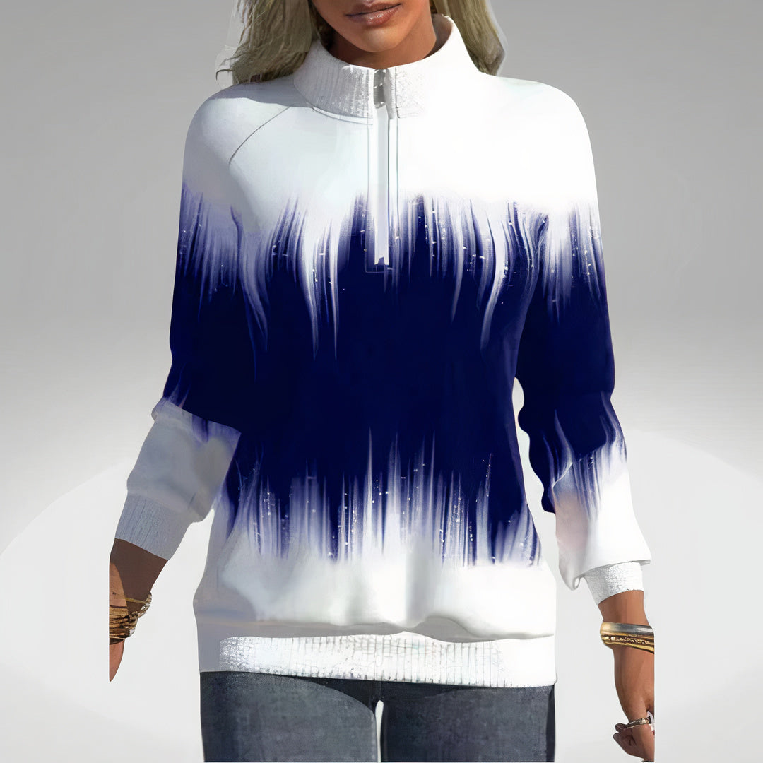 Ladies' Zip Collar Sweatshirt – Elvira