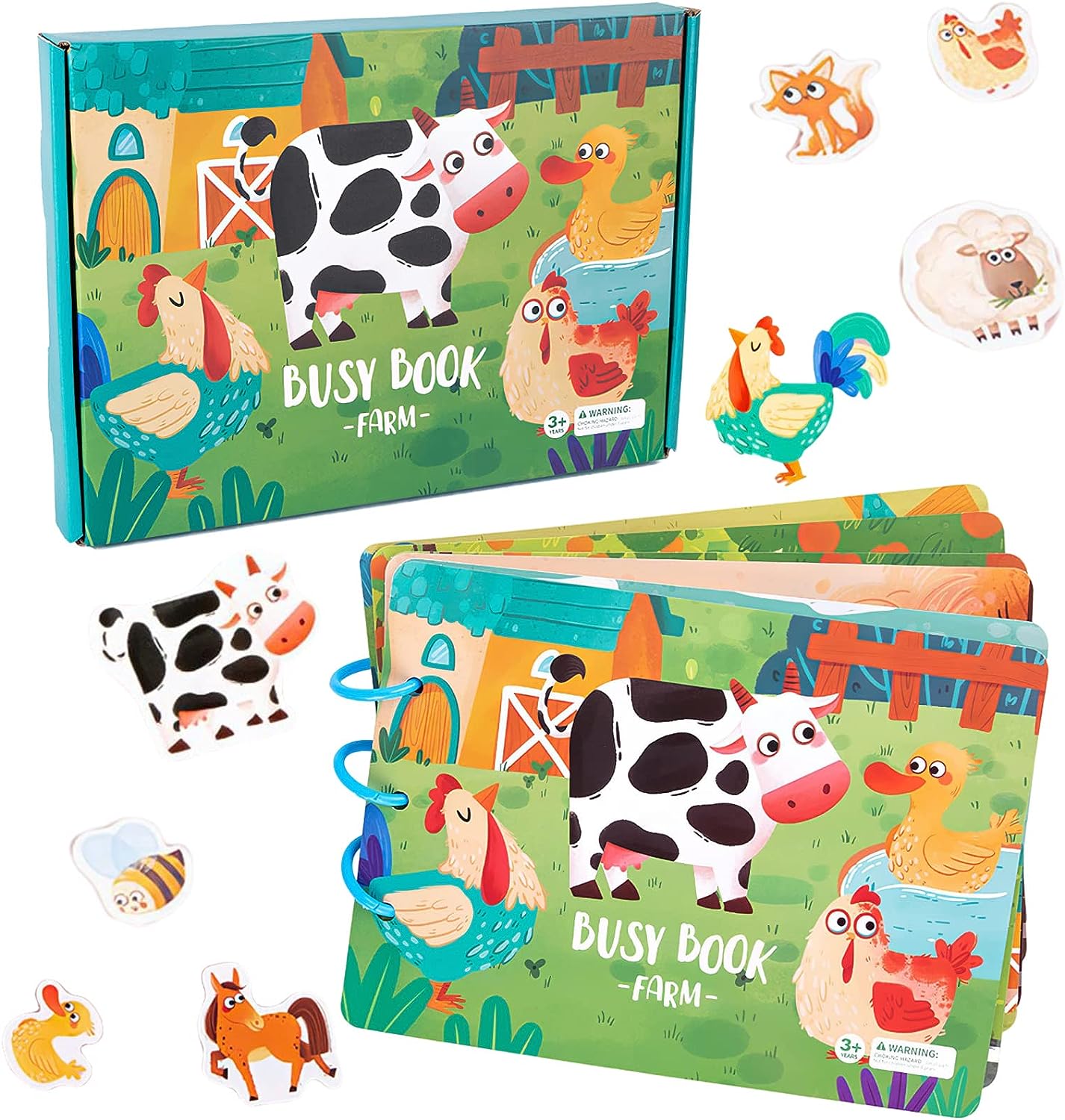 Montessori Kids Activity Book - EduPlay-Farm-Nora Luxe