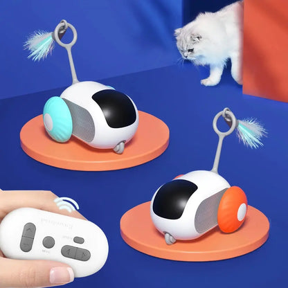 Moving Cat Toy - KittyChase-Orange-Nora Luxe