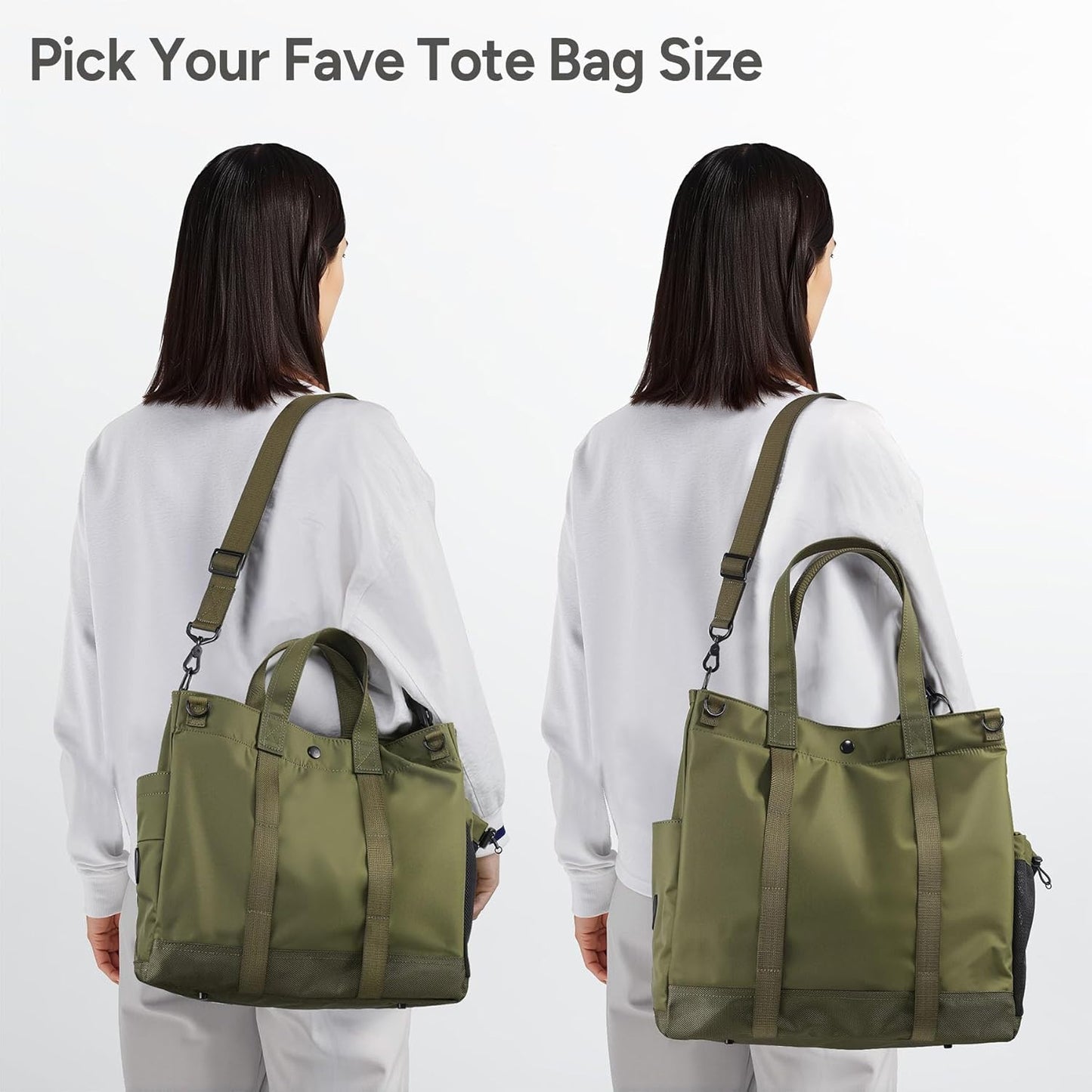 Multi-Compartment Laptop Tote Bag with Adjustable Strap – MetroCarry
