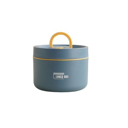 Multi-layer Insulated Lunch Box with FREE Carry Bag - ThermoBox-Blue-Large-Nora Luxe