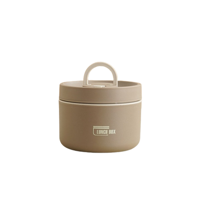 Multi-layer Insulated Lunch Box with FREE Carry Bag - ThermoBox-Brown-Large-Nora Luxe