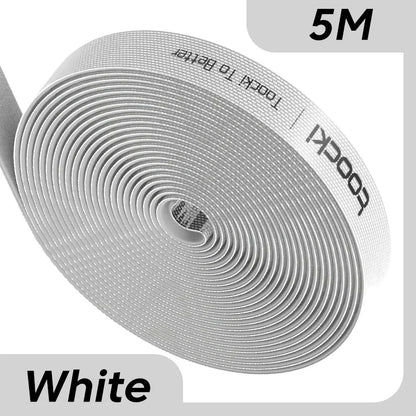 Toocki Kabel-Organizer, Drahtwickler, USB-Kabelmanagement, Schutz für Kopfhörer, Maus, Kabelbinder, Telefonzubehör für iPhone, Samsung-5M White-State of Style