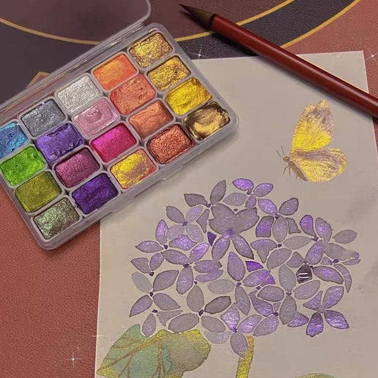 Multicolor Watercolor Paint Set - ColorCrafter-Color Scheme 1-20 Color-Nora Luxe