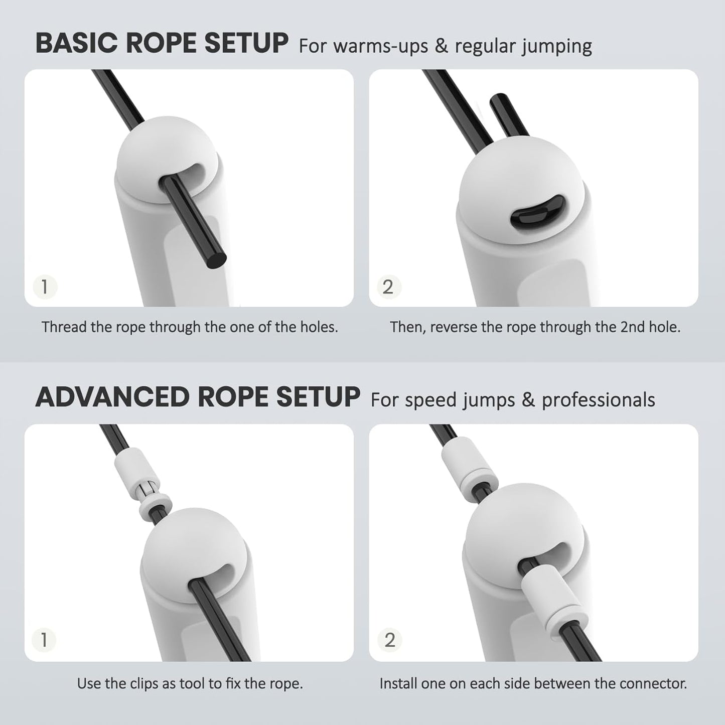 Multifun Digital Speed Jump Rope with Calorie Counter-Black-Nora Luxe