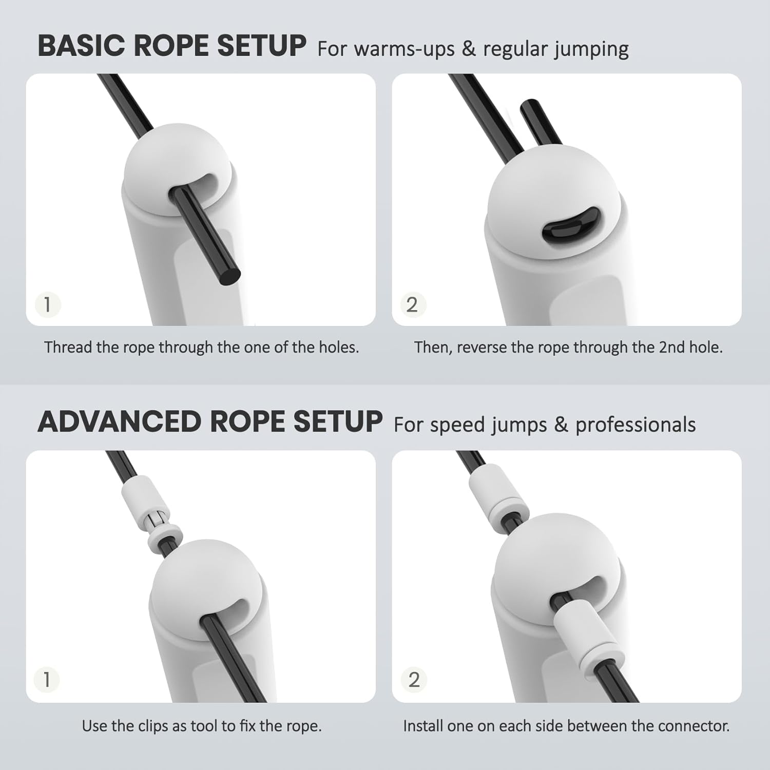 Multifun Digital Speed Jump Rope with Calorie Counter-Black-Nora Luxe