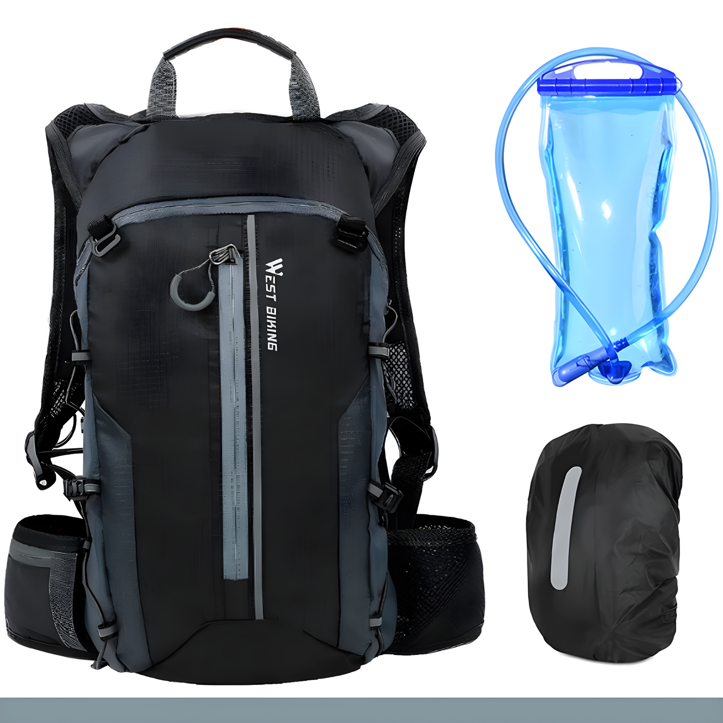 Multifunctional Hydration Backpack - HydroRide-Grey-Nora Luxe