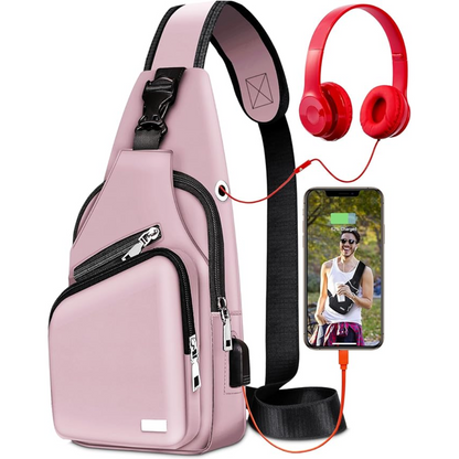 Multifunctional Waterproof Sling Bag - WaveSling-Black-Nora Luxe
