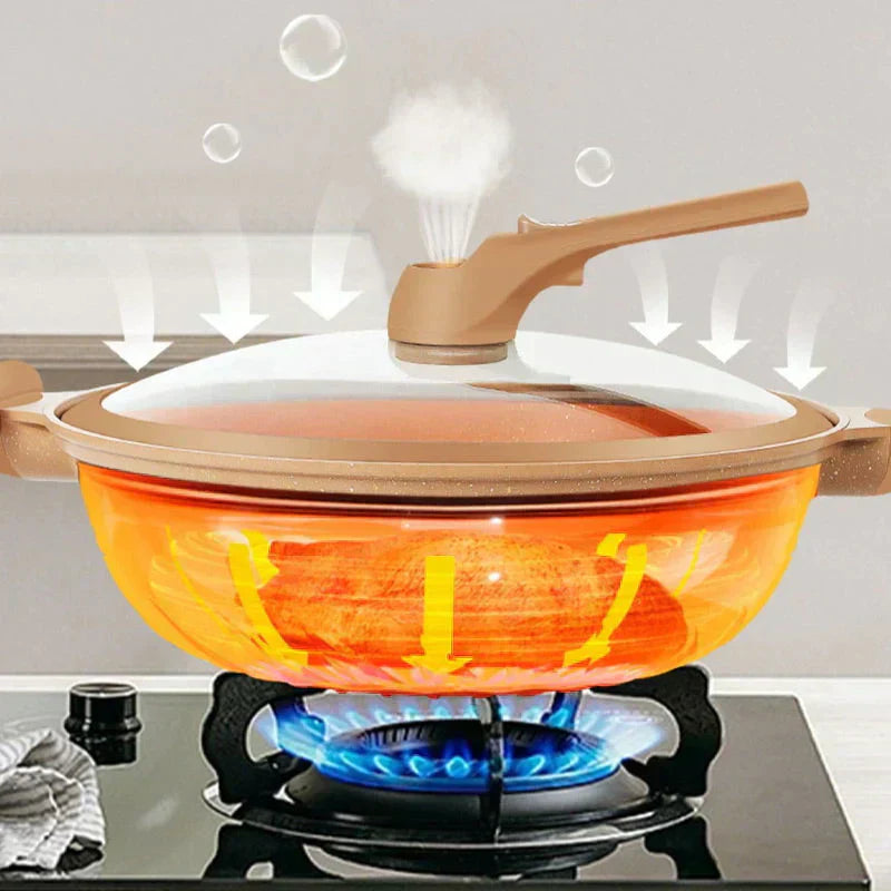 Multifunctional Wok Pan with Non-Stick Coating - CookFlex-Nora Luxe