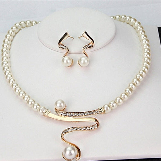 Natural Pearl Jewelry Set - Serena-Nora Luxe