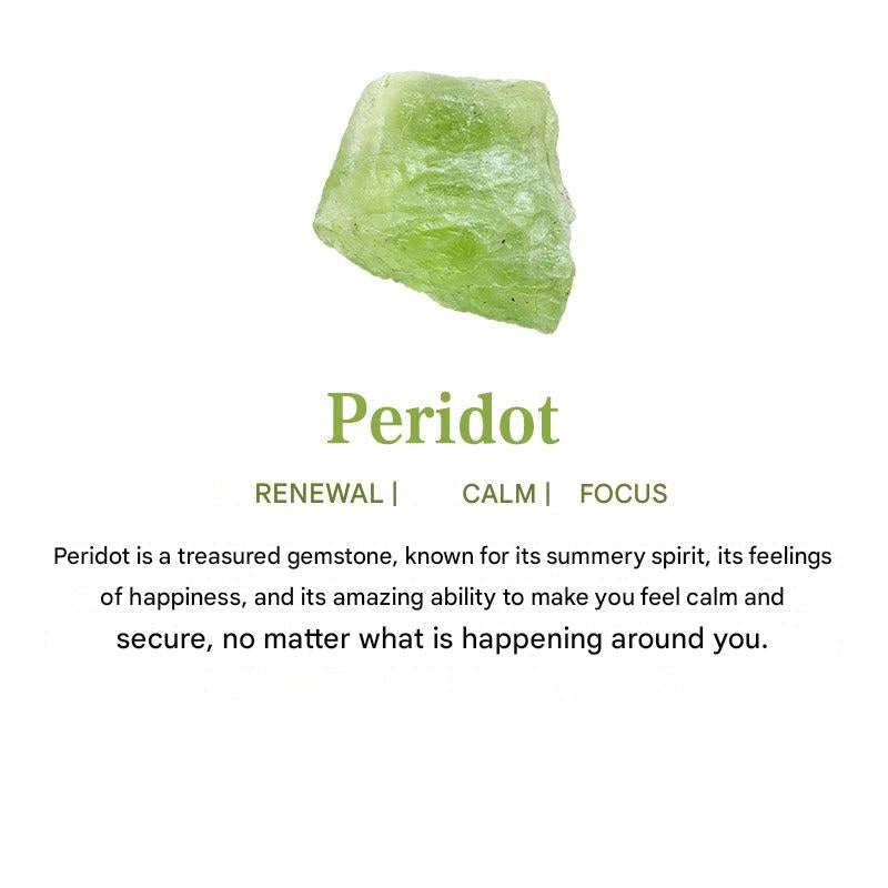Natural Peridot with Zircon Ring - Selene-Gold-1.93 in-Nora Luxe