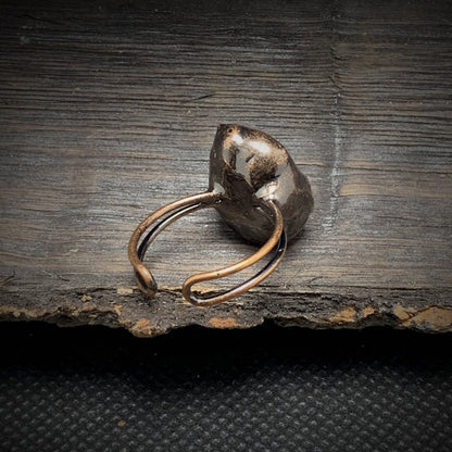Natural Raw Birthstone Ring - Selina-January & Pomegranate-Nora Luxe