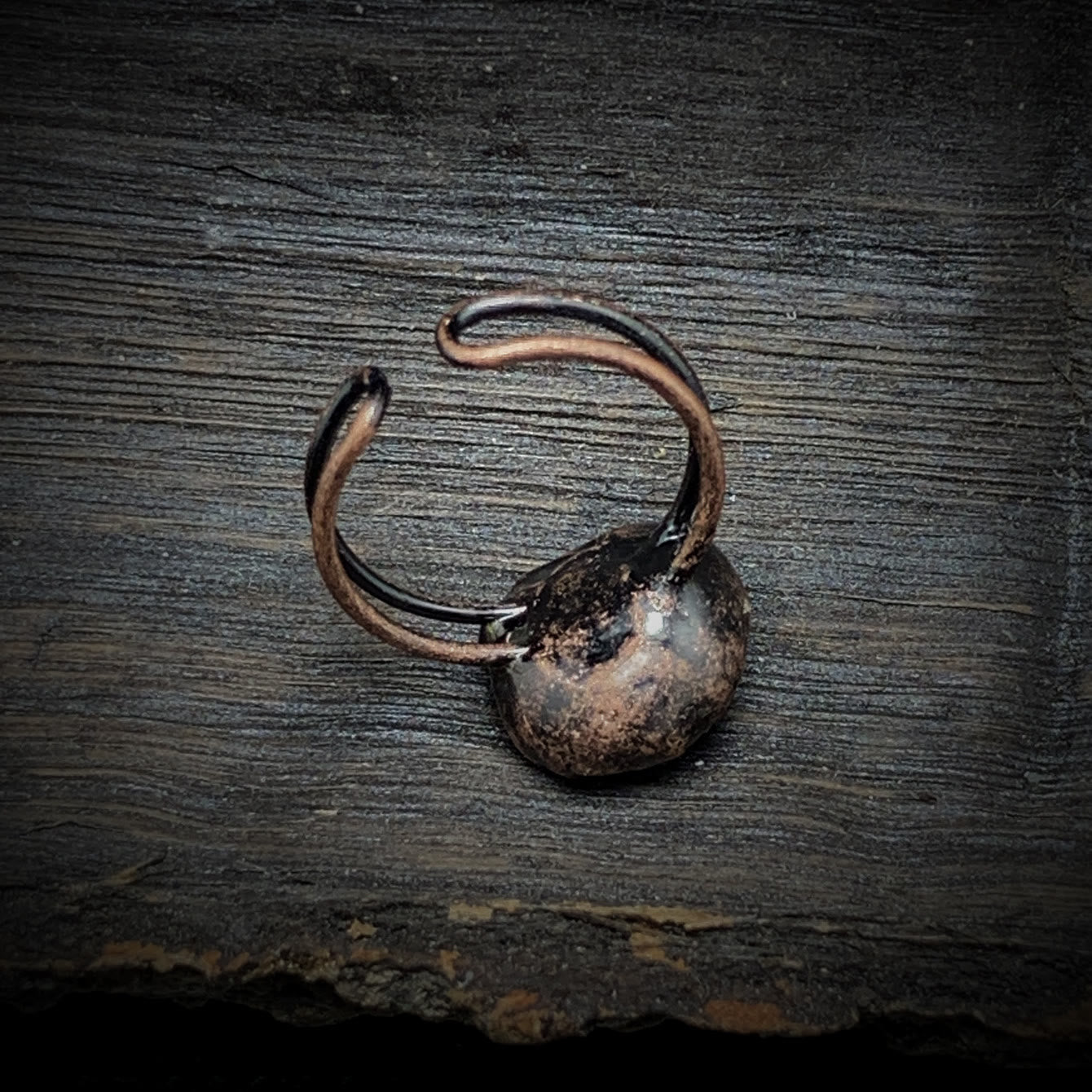 Natural Raw Birthstone Ring - Selina-January & Pomegranate-Nora Luxe