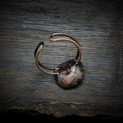 Natural Raw Birthstone Ring - Selina-January & Pomegranate-Nora Luxe