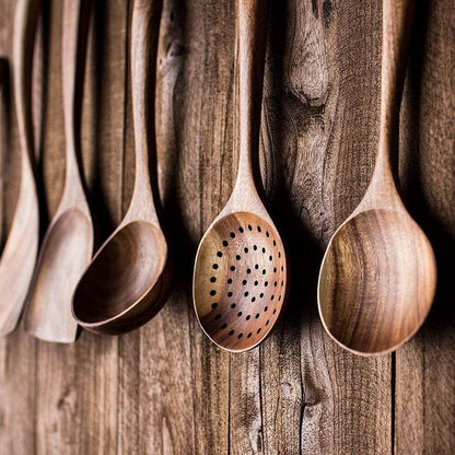 Natural Wooden Kitchen Set - RustiCook-Set of 4 pieces-Nora Luxe
