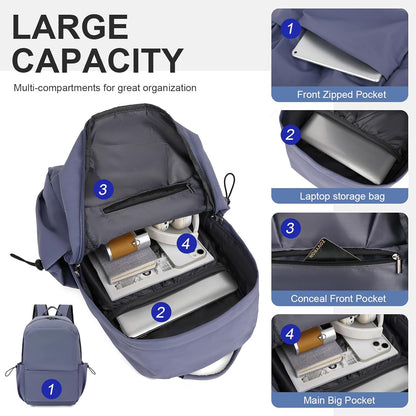 Lightweight Water-Resistant Laptop Backpack with Multi-Pockets – 15.6” (39.62 cm) TravelPro Series