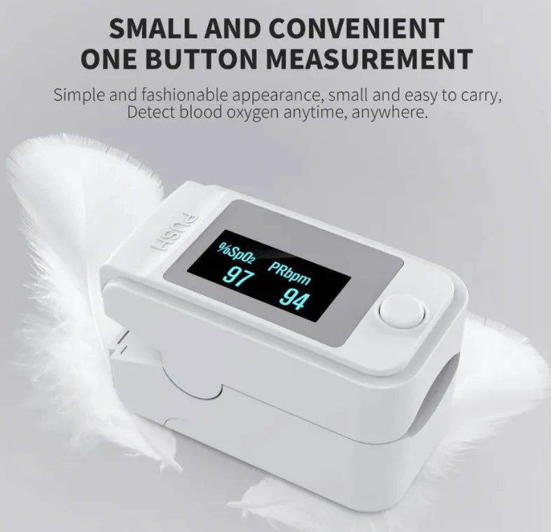 Non-Invasive Finger Oximeter with LED Display - PrecisionPulse-Nora Luxe