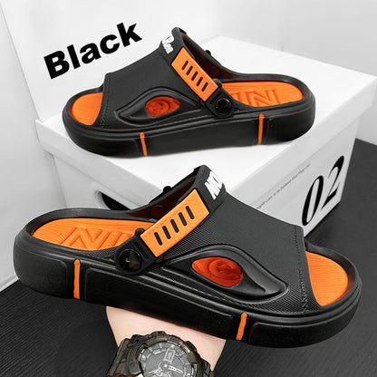 Non-slip men's beach sandals – Rafael-Black-5.5/6.5-Nora Luxe