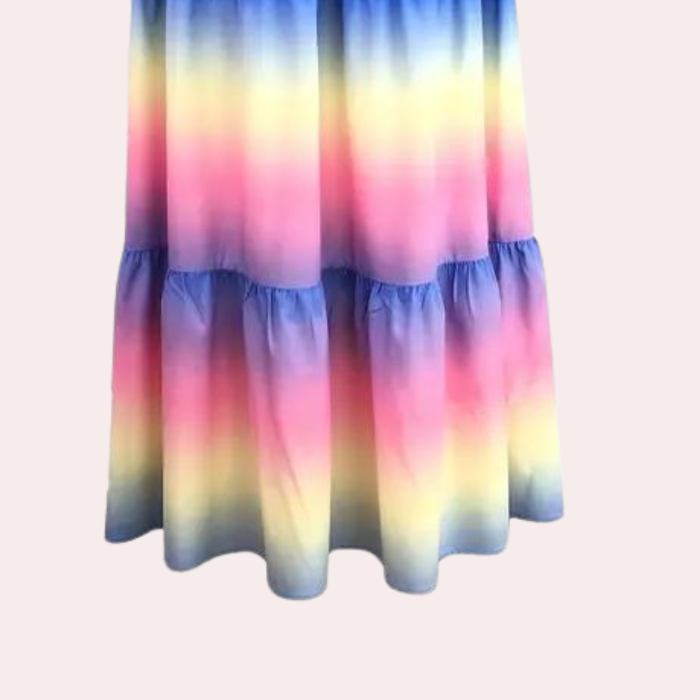 Off-Shoulder Layered Summer Dress – Noémie-S-State of Style