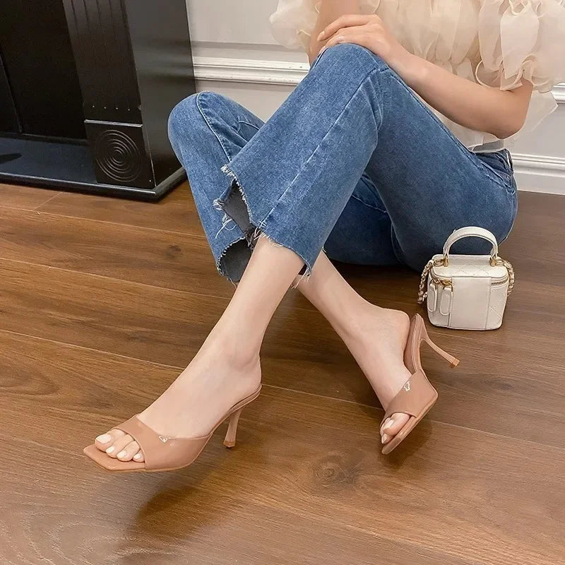 Open back mules for women – Mirella-Camel-5.5-Nora Luxe