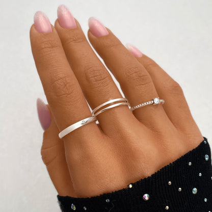Open Double Ring - Amaya-Gold-Nora Luxe