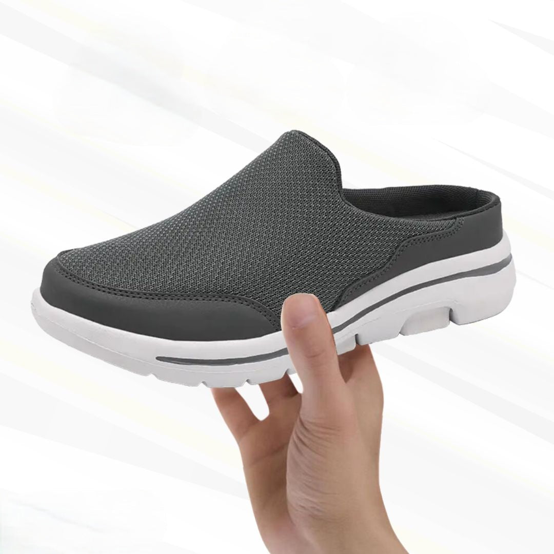 Orthopaedic barefoot comfort shoes for men – Marlon-Gray-5.5-Nora Luxe