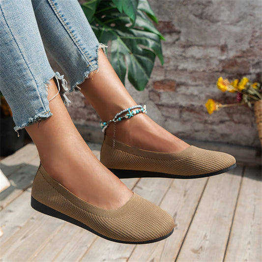 Orthopaedic comfort ballerinas – Camille-Khaki-3-Nora Luxe