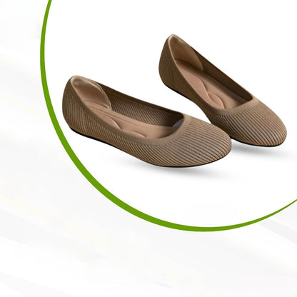 Orthopaedic Comfort Ballerinas – Melina-Khaki-4-Nora Luxe