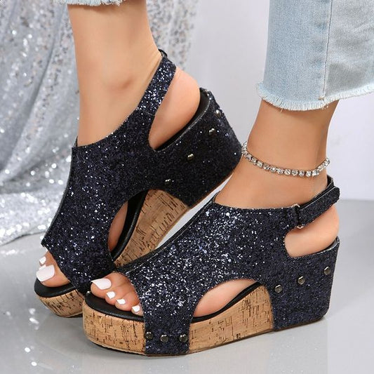 Orthopaedic comfort sandals for women – Mirella-Black-4.5-Nora Luxe