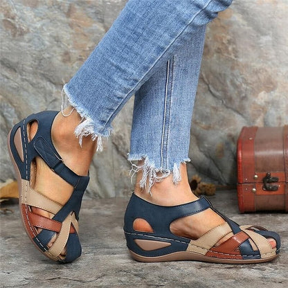 Orthopaedic comfort sandals for women – Sophia-Red-3-Nora Luxe