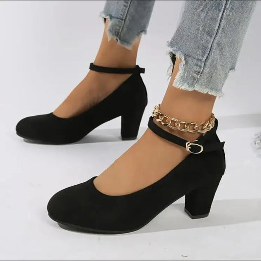 Orthopaedic Elegant Ladies' Shoes with Ergonomic Design – Celeste-Black-3.5-Nora Luxe