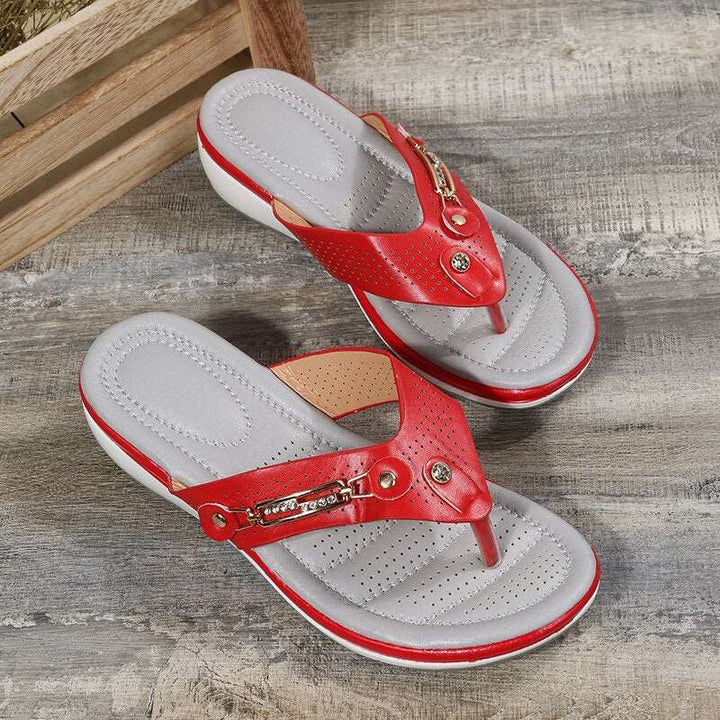 Orthopaedic Flip-Flops – Marisole-White-4.5-The Livary