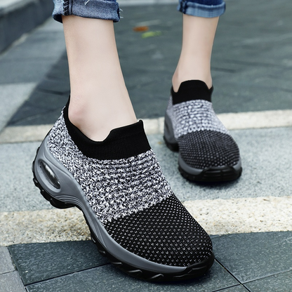Orthopaedic Hypersoft Running Shoes for Women – Eliana-Gray-4.5-Nora Luxe