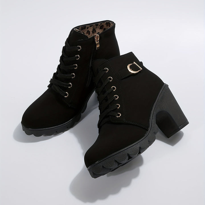 Orthopaedic Ladies Ankle Boots – Celesta-Black-4.5-The Livary